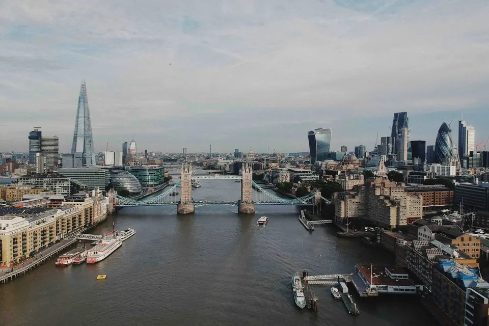 Tower Bridge over the River Thames, London